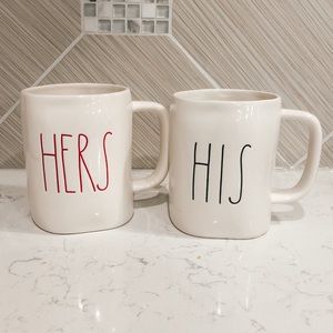 RAE DUNN “His/Hers” Coffee Mugs